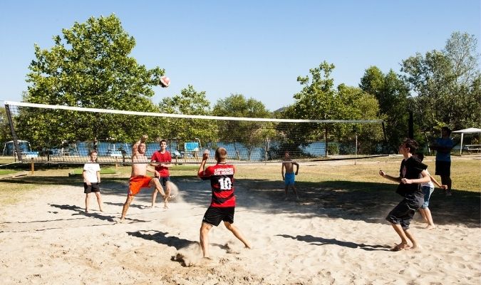 beach volley au camping val de durance